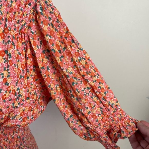 FAITHFULL The Brand Margherita ruffle Mini Dress Size 6 - Picture 7 of 14